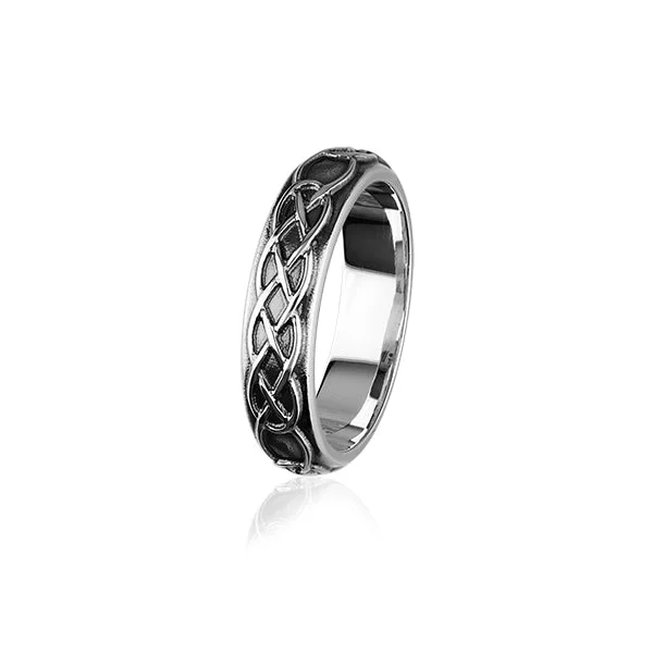 Rings perfect for teens with bright gems -Celtic Silver Ring XR319