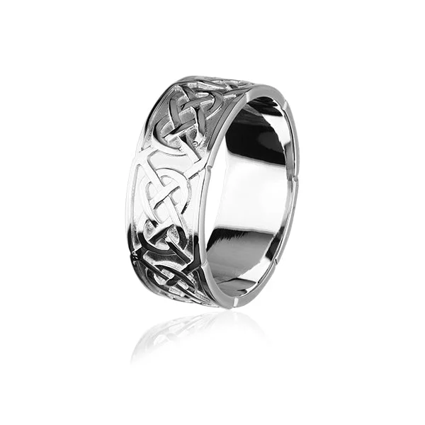 Bargain rings under eight dollars for quick gifts -Celtic Silver Ring XXR126