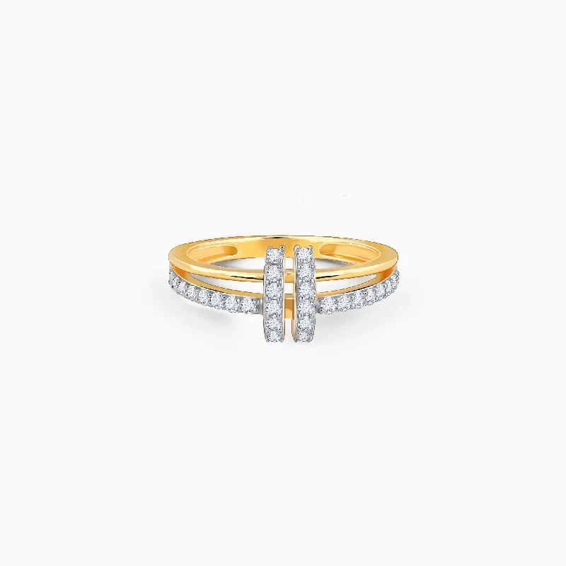 Trendy rings with cool shapes for youth -Gold Graciella Ring