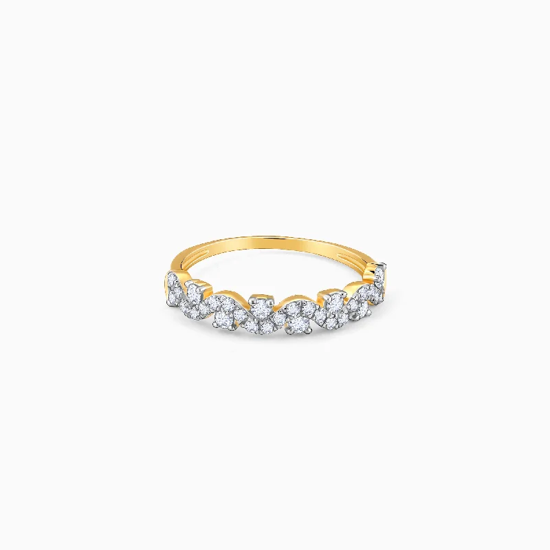 Vintage rings featuring elegant stones from yesteryears -Gold Perfect Shine Diamond Ring