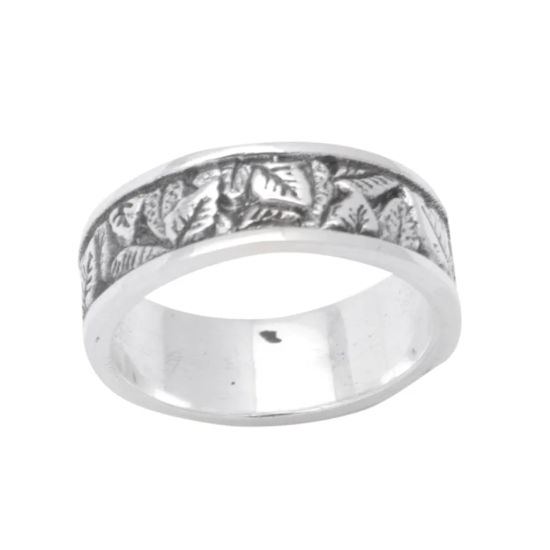 Rings featuring bold stones for fierce style -Novica Handmade Autumn Caresses Sterling Silver Band Ring