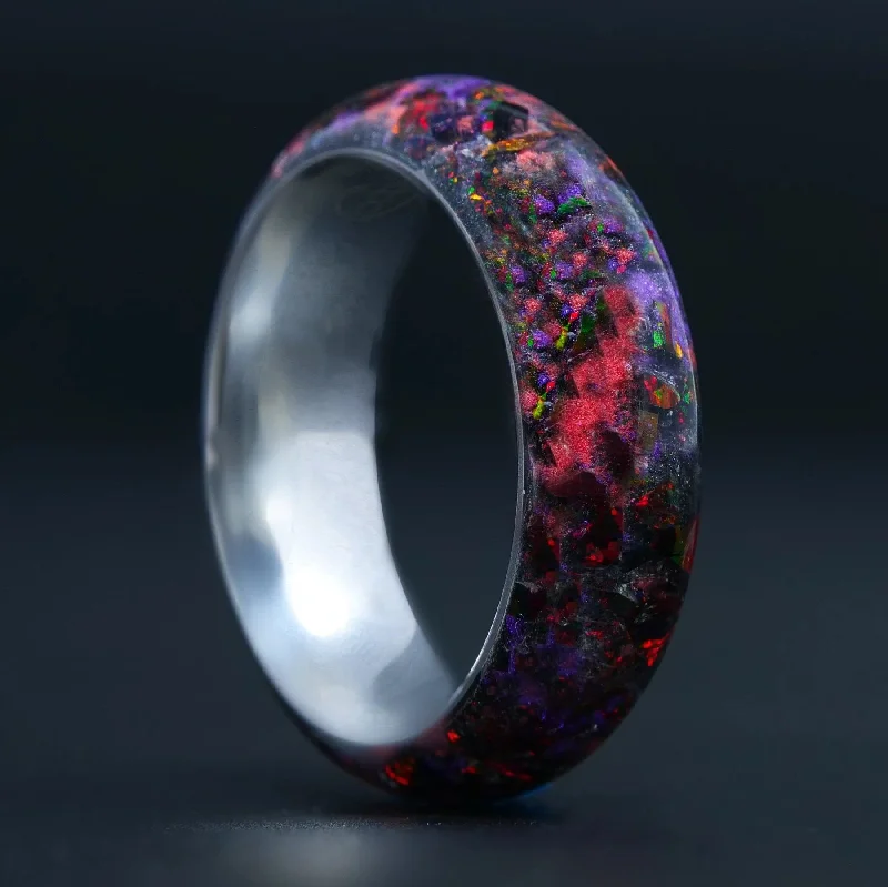 Rings featuring tourmaline for warm fall hues -The Void | Boundless Tungsten Glowstone Ring