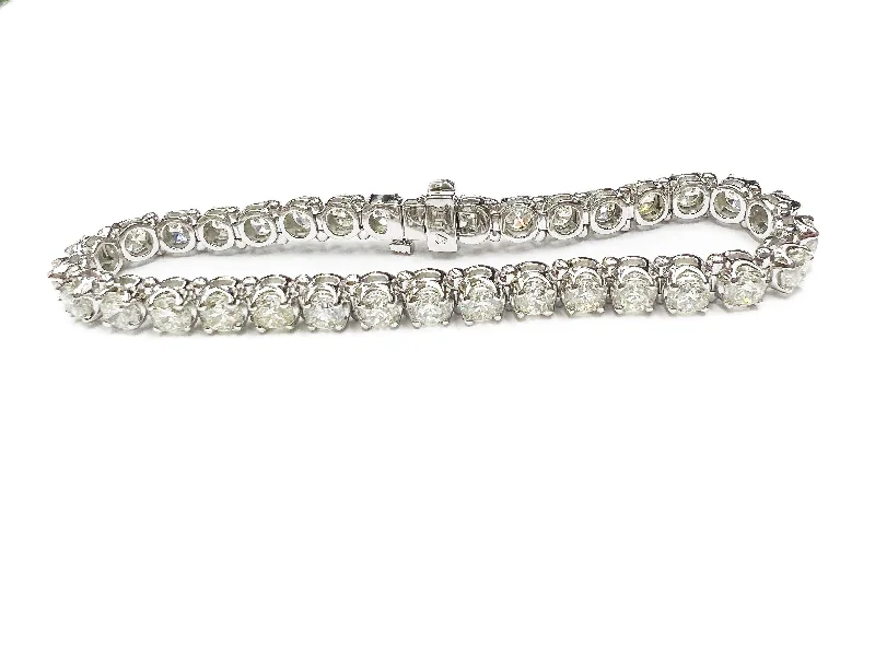 Twisted Bracelets for Stylish-10.43ct DIAMOND TENNIS BRACELET