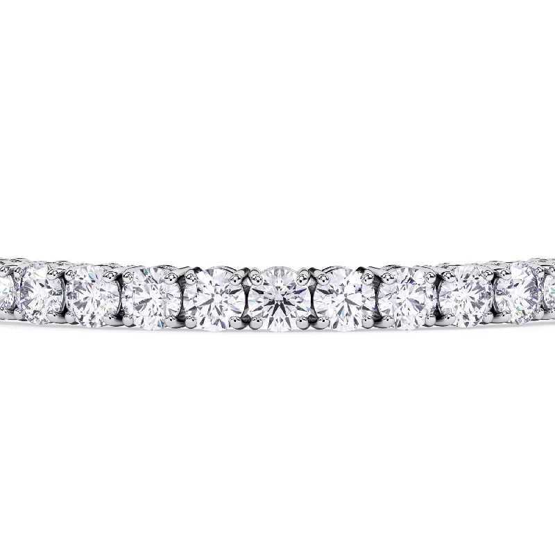 Detachable Bangles for Versatile-14 Carat Lab Grown Diamond Tennis Bracelet