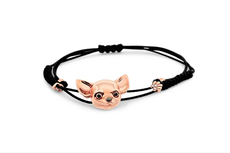 Fashion Bracelets for Trendy-18KT ROSE GOLD GIOVANNI FERRARIS CHIHUAHUA BRACELET.