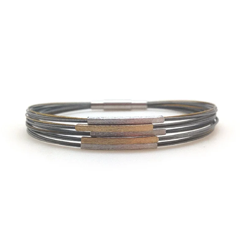 Braided Bangles for Intricate-Bar Bracelet - Thin