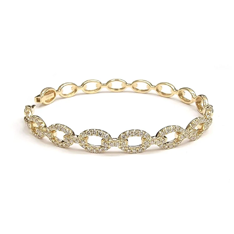 Plastic Bracelets for Budget-DIAMOND BANGLE BRACELET