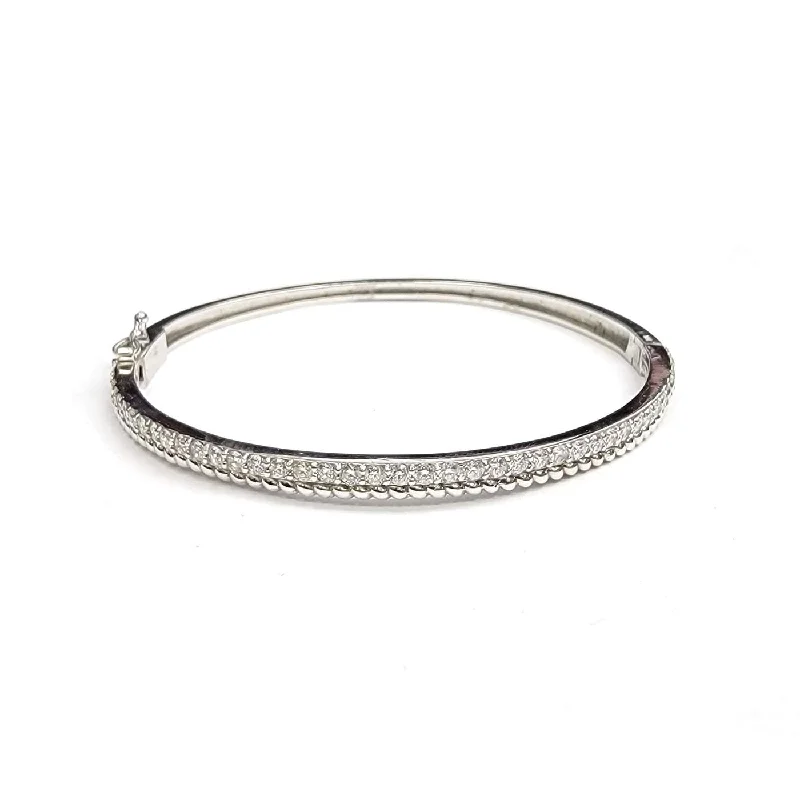 Glass Bangles for Shiny Finish-DIAMOND BANGLE BRACELET