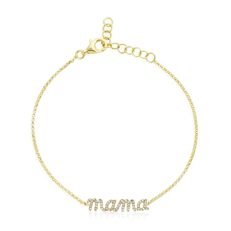 Designer Bracelets for High-End-Diamond Mama Bracelet