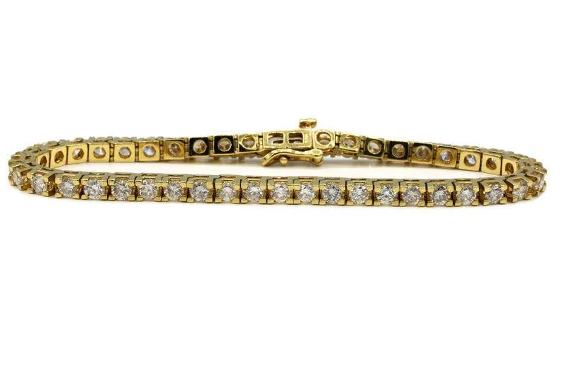 Twisted Bracelets for Stylish-DIAMOND TENNIS BRACELET