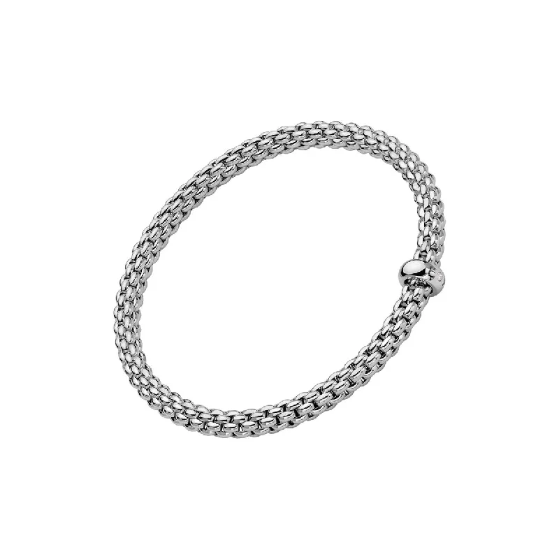 Waterproof Bangles for Practical-FOPE Solo Flex'it Bracelet With A White Diamond