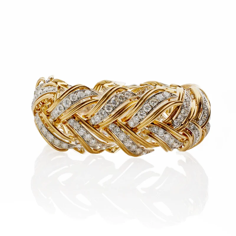 Formal Bracelets for Special-André Vassort Gold and Diamond Bracelet