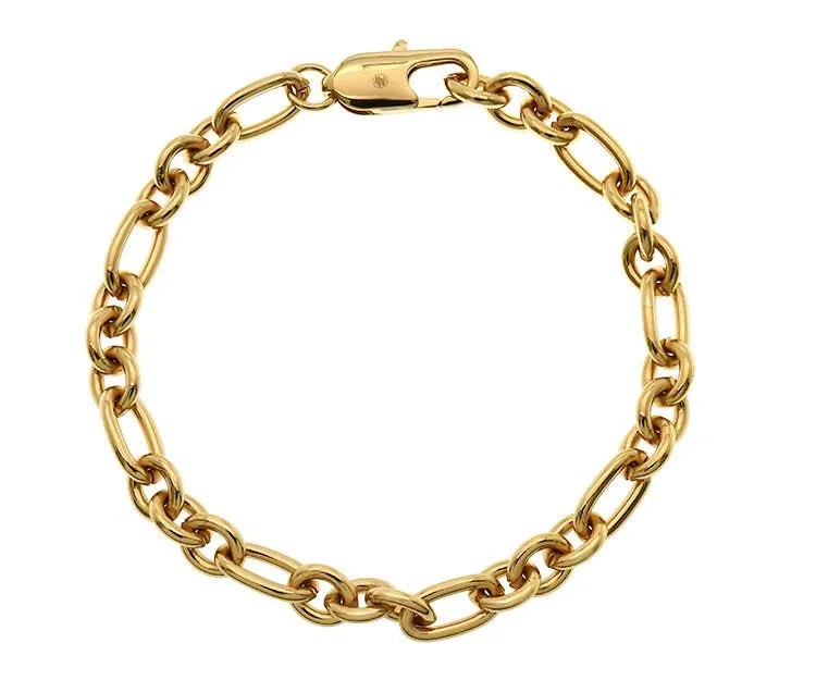 Star-Shaped Bangles for Whimsical-Goldbug Oval & Round Heavy Chain Bracelet