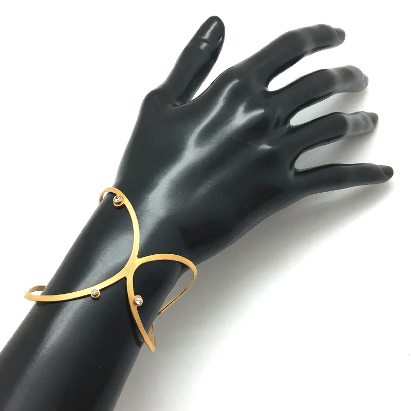 Chain Bracelets for Glamorous-Golden Dali Cuff Bracelet