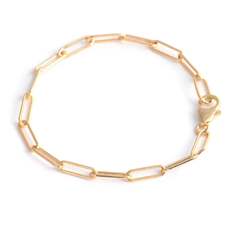 Geometric Bracelets for Structured-LARGE GOLDEN LINK BRACELET