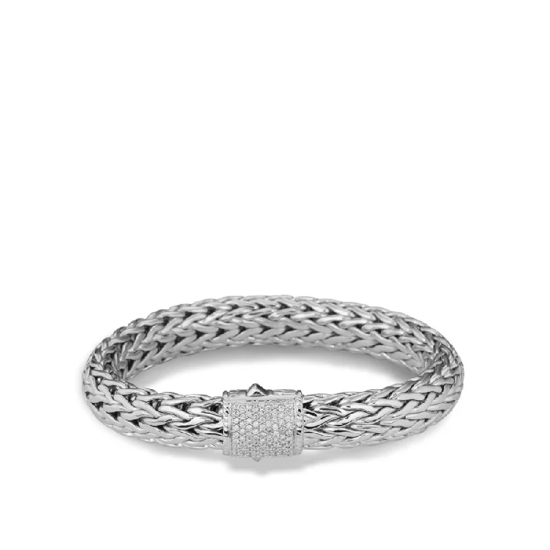 John Hardy Classic Chain 10.5mm Diamond Bracelet