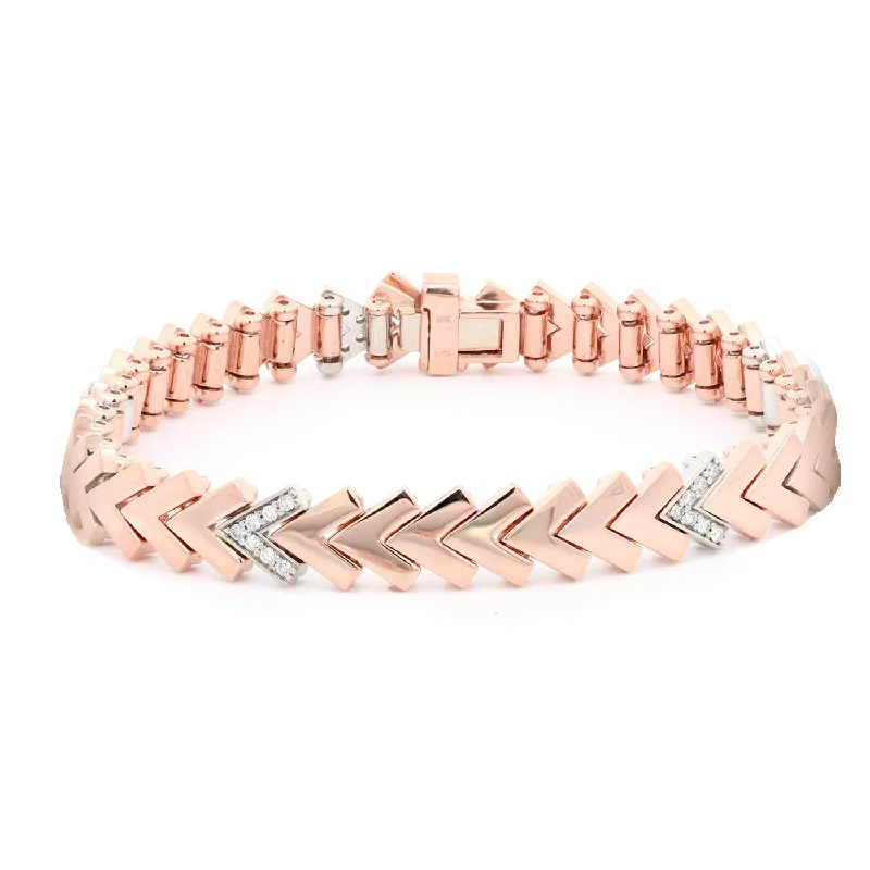 Stretch Bracelets for Easy On-Kaspar&Esh 14K DIAMOND BRACELET