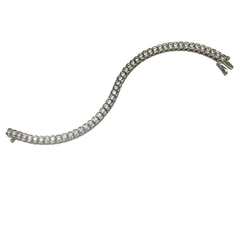 Animal-Print Bracelets for Wild-PLATINUM AND DIAMOND TENNIS BRACELET