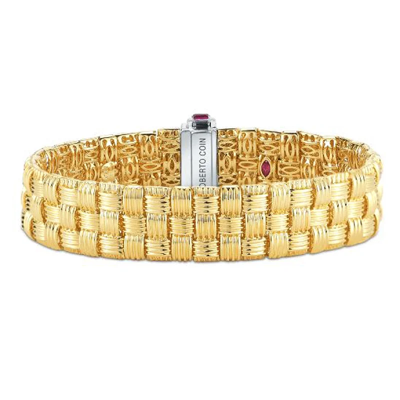 Narrow Bangles for Subtle-Roberto Coin Appasionata 3 Row Bracelet