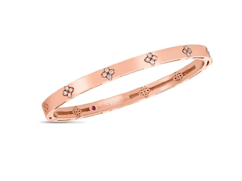 Halo Bracelets for Surrounding-ROBERTO COIN ROSE GOLD LOVE IN VERONA BRACELET