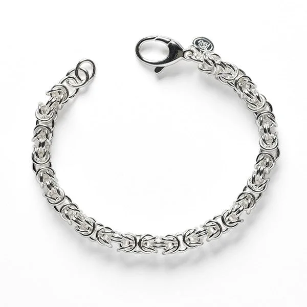 Braided Bangles for Intricate-Southern Gates Sterling Silver Byzantine Bracelet