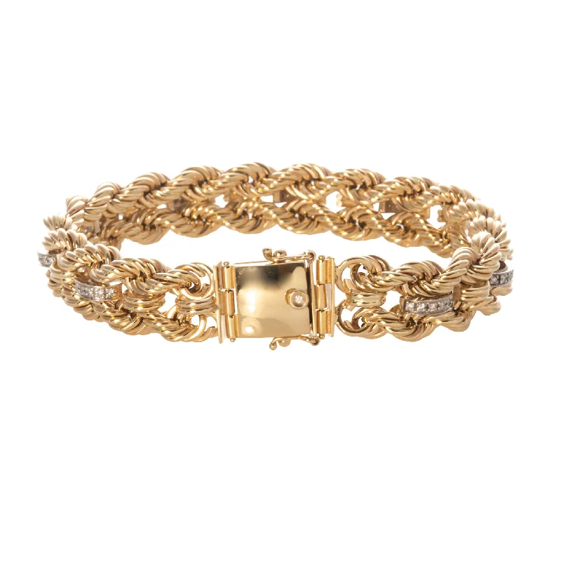 Stackable Bangles for Fashionable-The Petite Club Bracelet with Diamonds