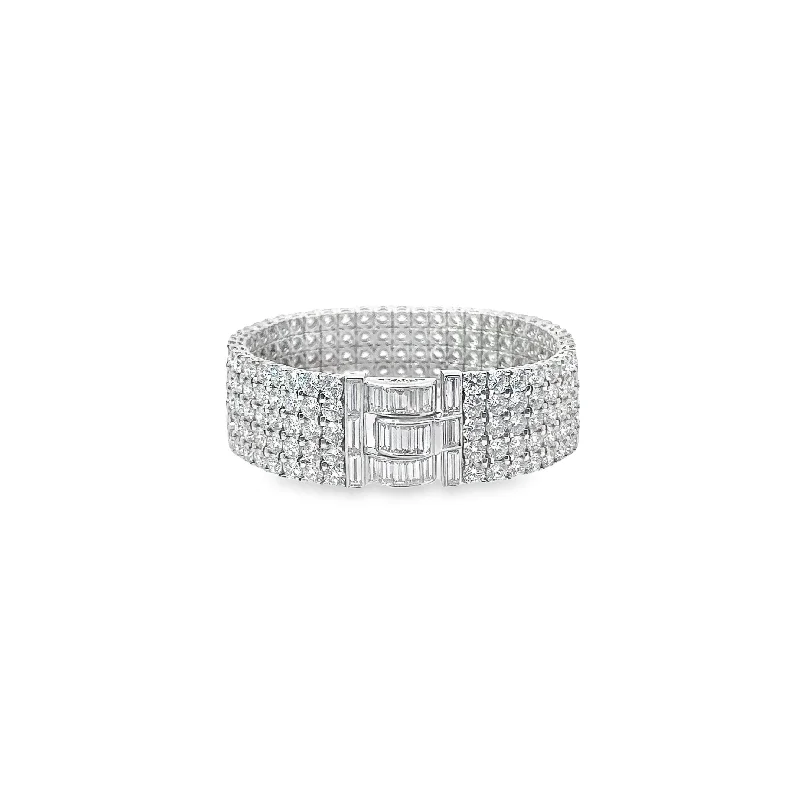 Formal Bracelets for Special-VAN CLEEF & ARPELS DIAMOND RIBBON BRACELET