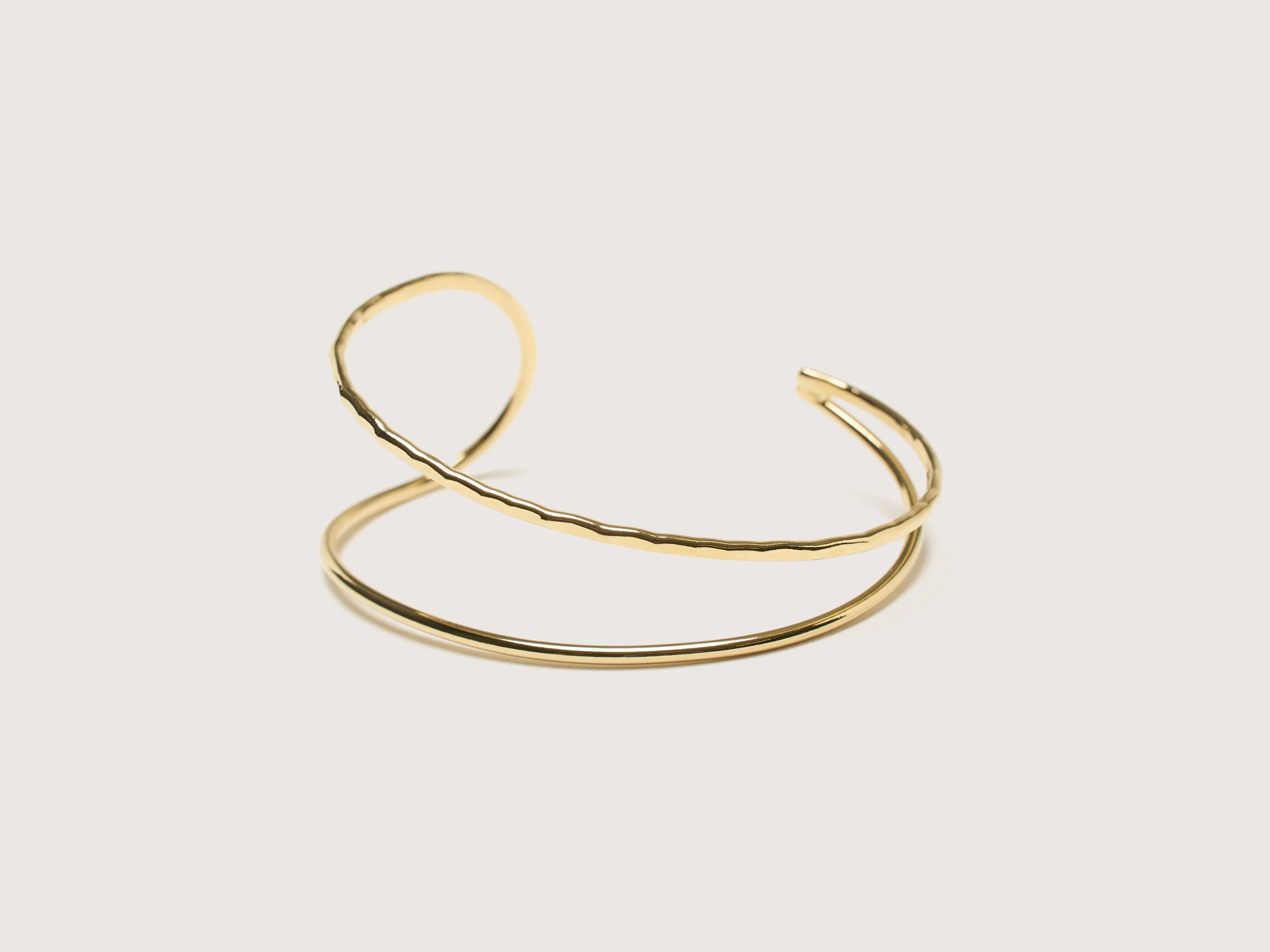 Minimalist Bracelets for Simple-Eve Asymmetrical Bangle Bracelet (242 / W / GOLD)