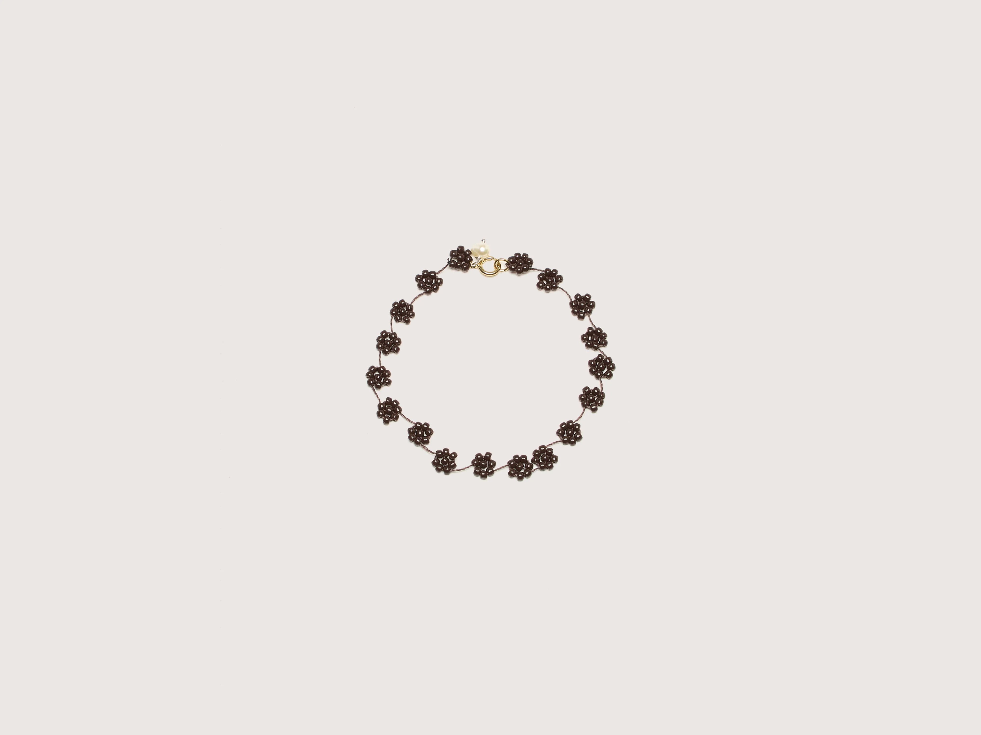 Gold Bracelets for Luxurious Style-Fiori N° 09 Bracelet (242 / W / DARK BROWN)