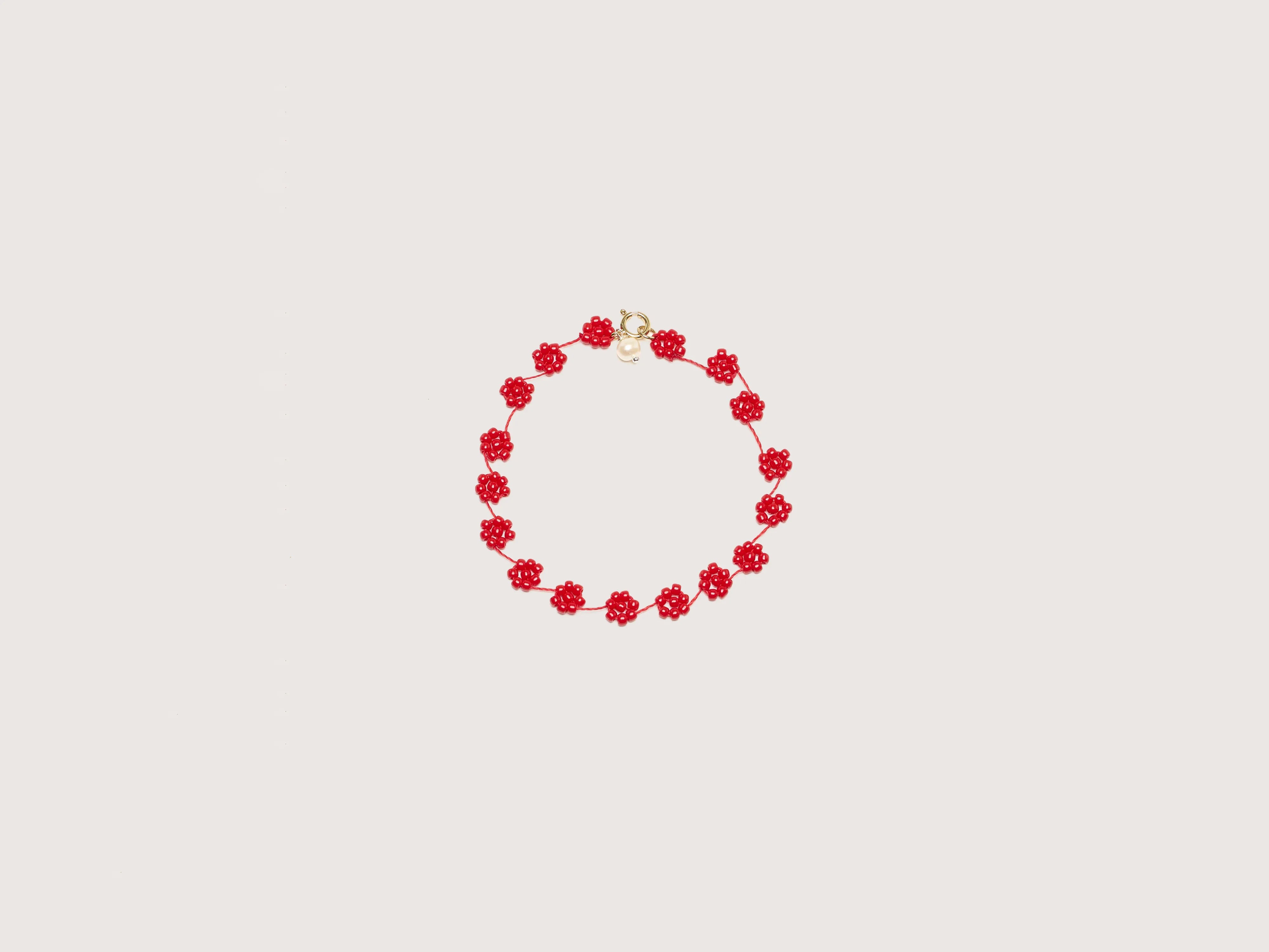 Gemstone Bracelets for Colorful-Fiori N° 24 Bracelet (242 / W / RED)