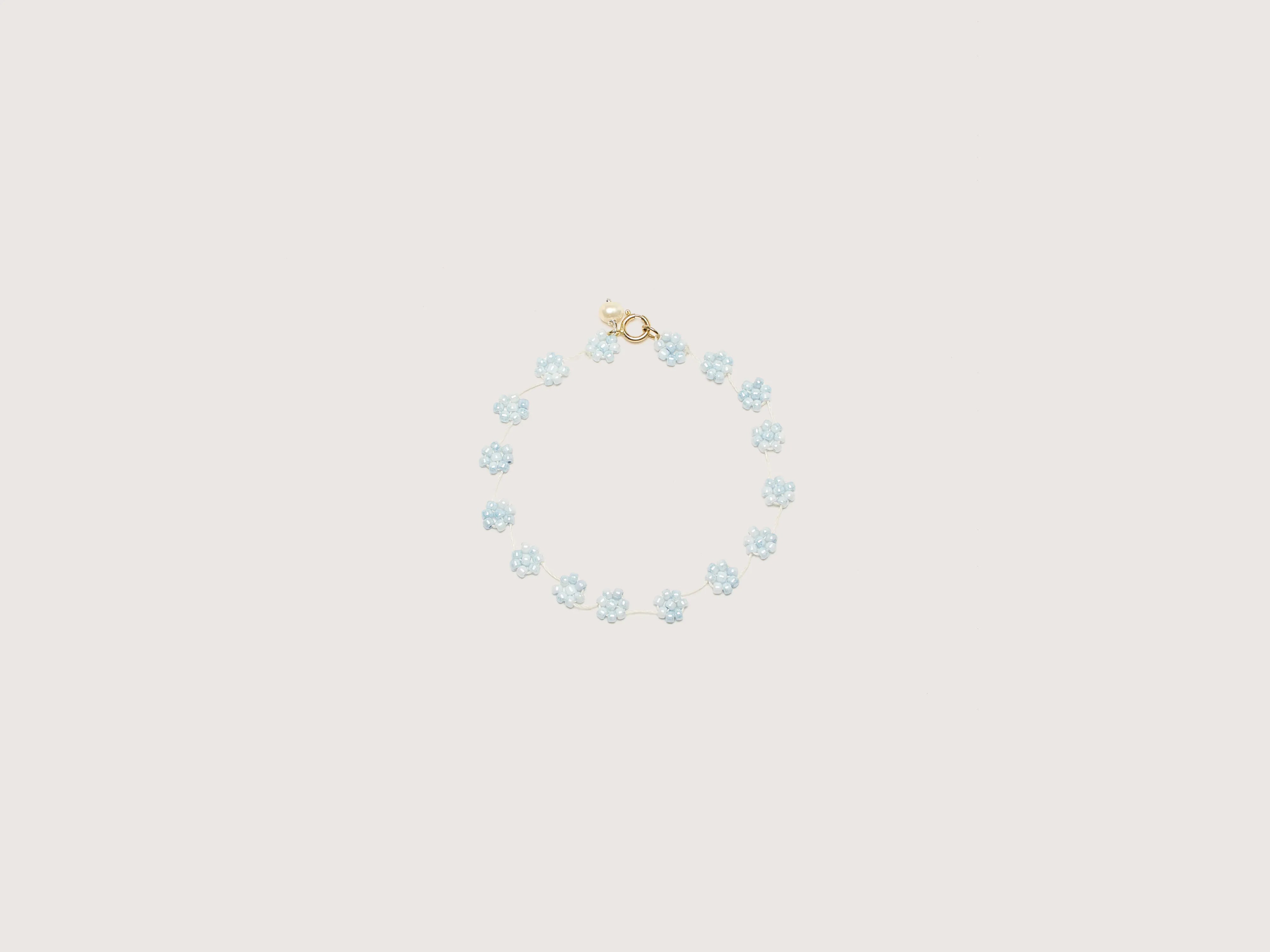 Open-End Bracelets for Adjustable-Fiori N° 12 Bracelet (242 / W / LIGHT BLUE)