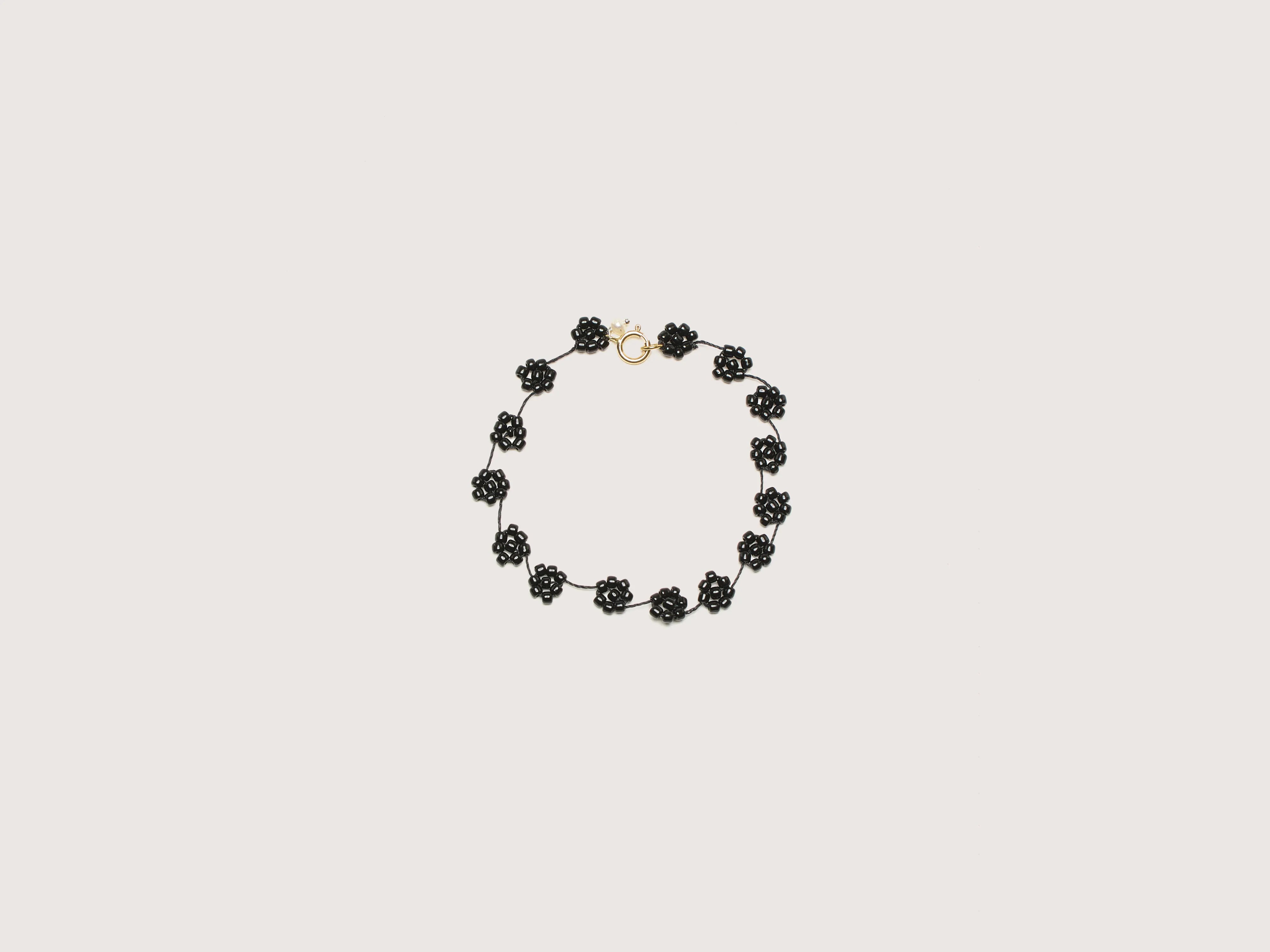 Custom Bracelets for Personalized-Fiori N° 23 Bracelet (242 / W / BLACK)