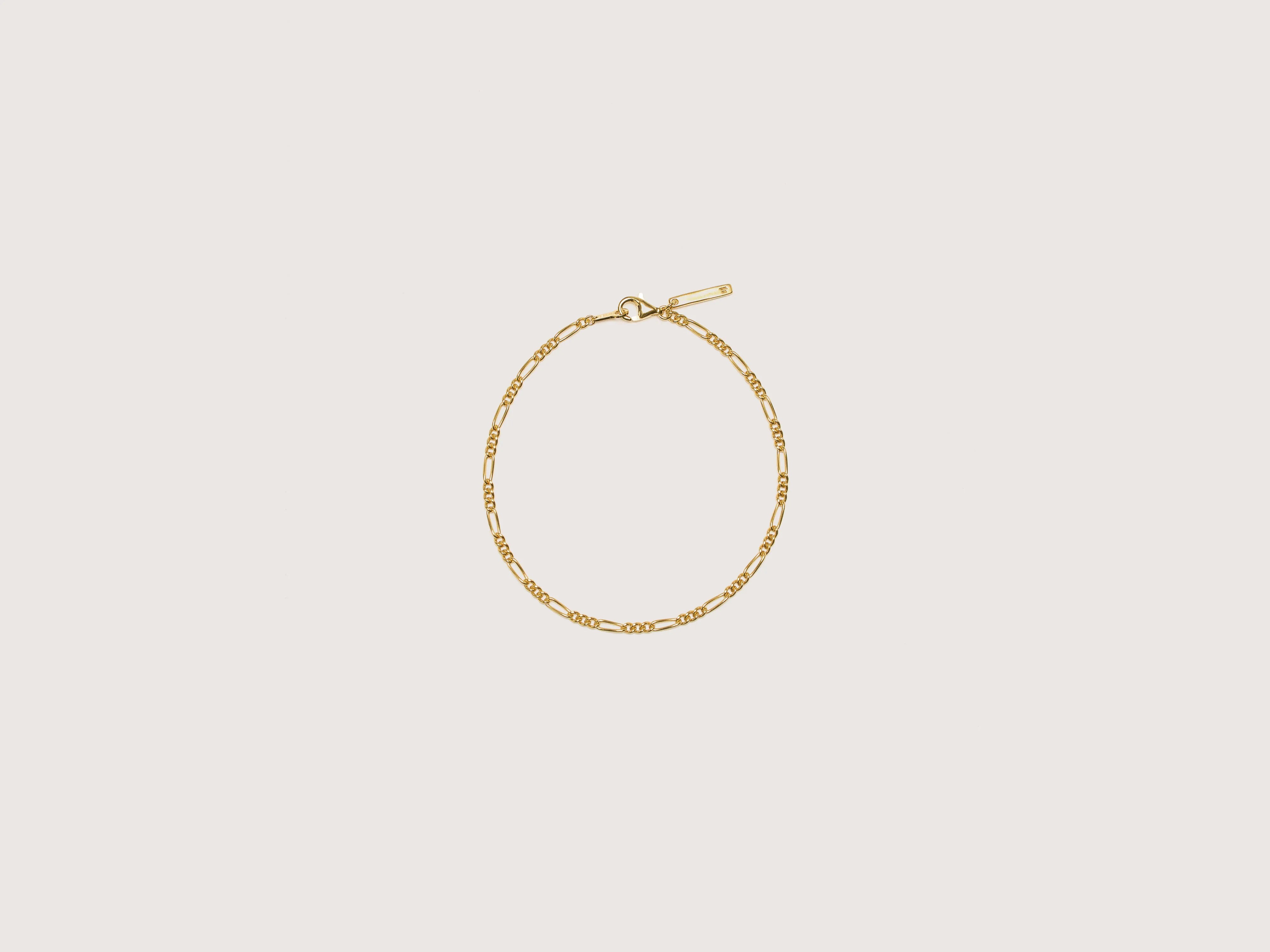 Lightweight Bracelets for Comfort-Figalo Chain Bracelet (242 / W / GOLD)